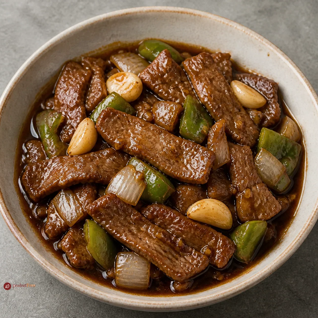 Braised Beef with Soy and Garlic