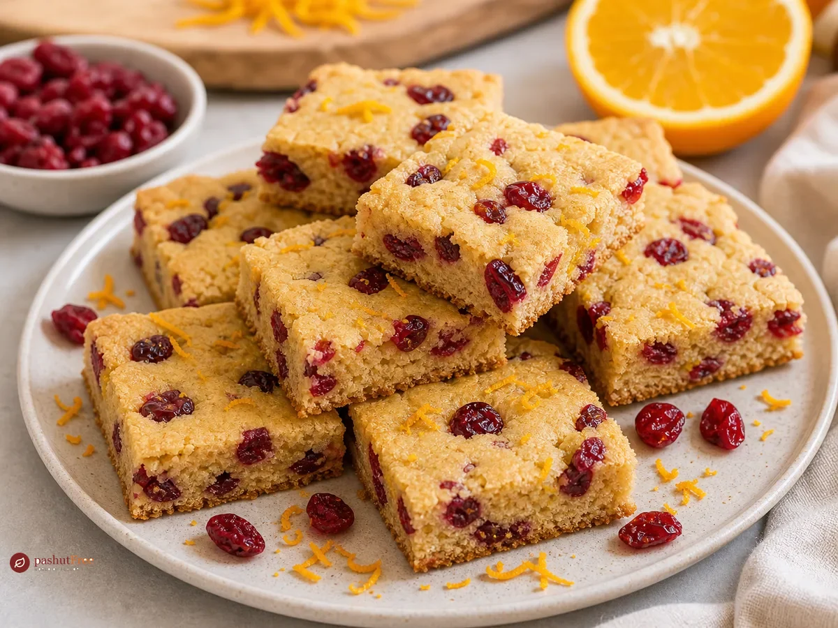 Cranberry Orange Cookie Bars