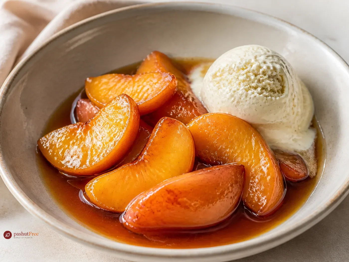 Rum-Infused Peaches