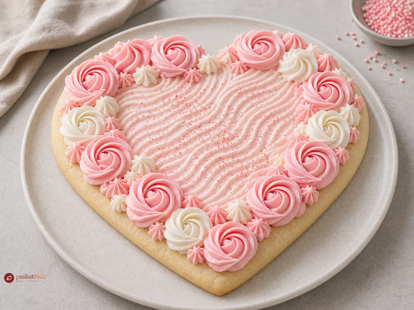 Valentine's Heart Sugar Cookie