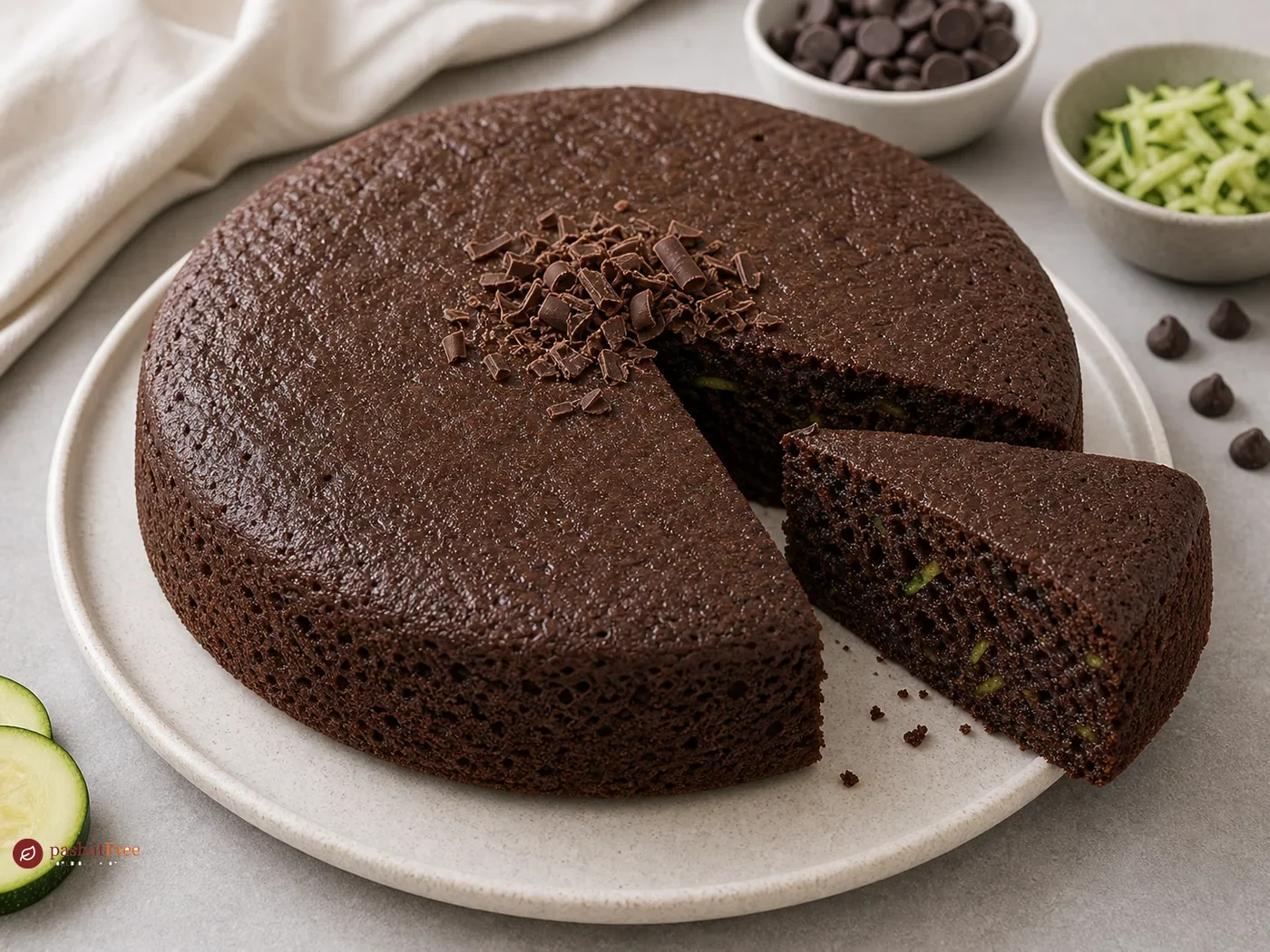 Vegan Chocolate Zucchini Cake - Gluten-Free