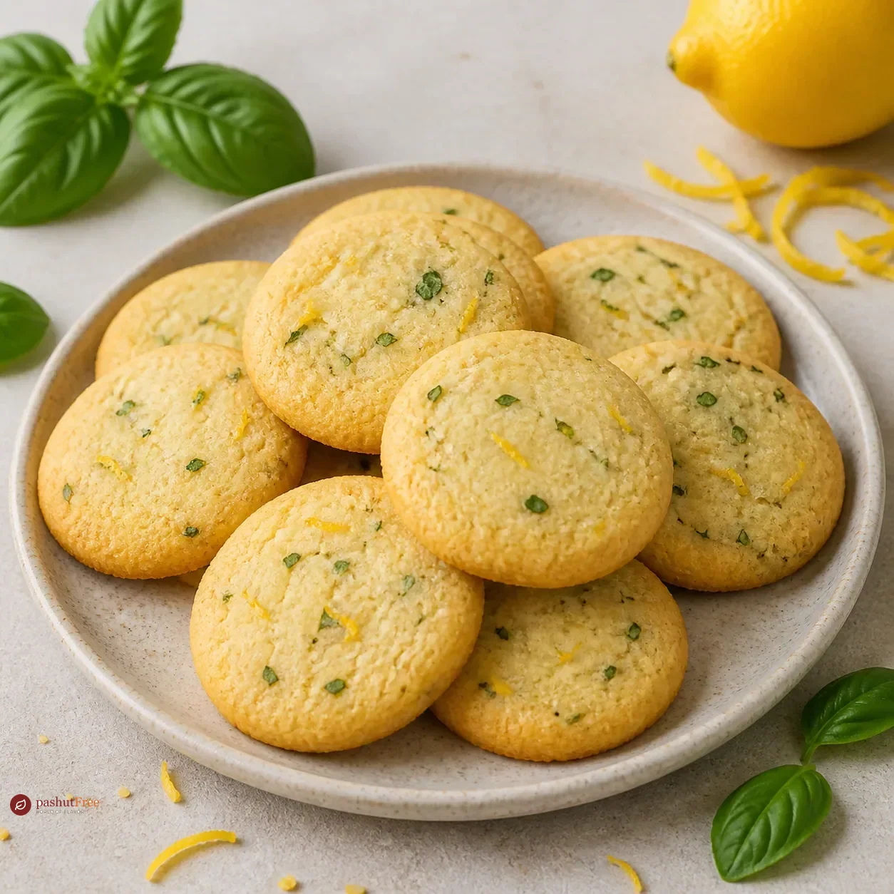 Lemon and Basil Cookies