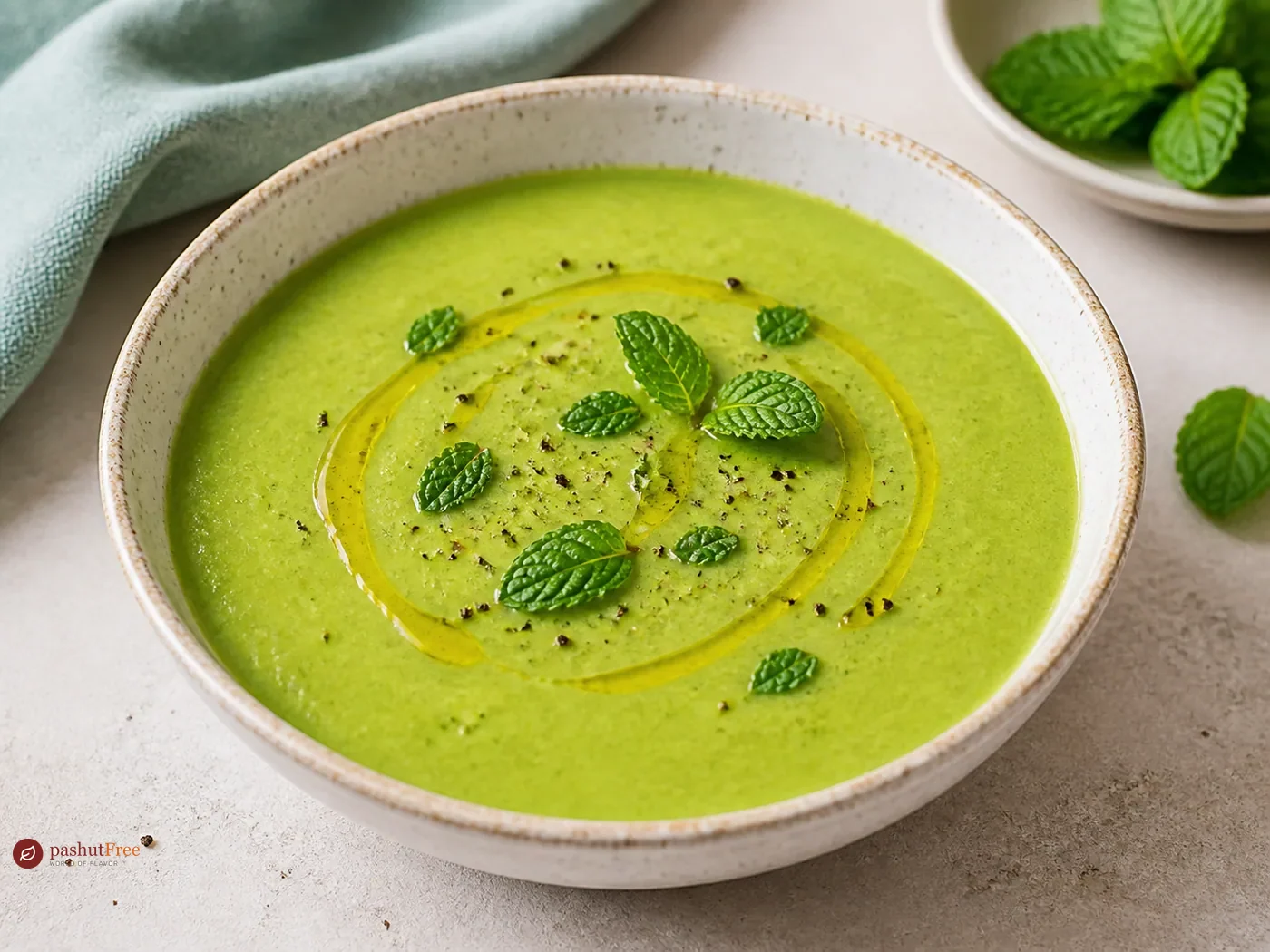 Zucchini and Mint Cream Soup
