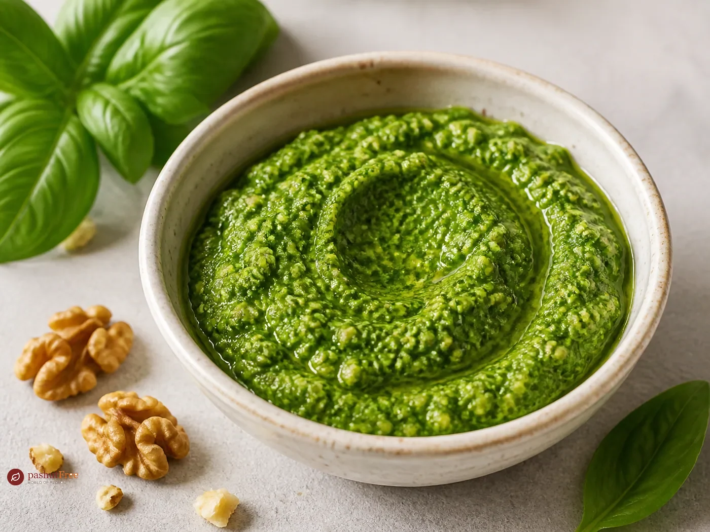 Quick Basil Walnut Pesto