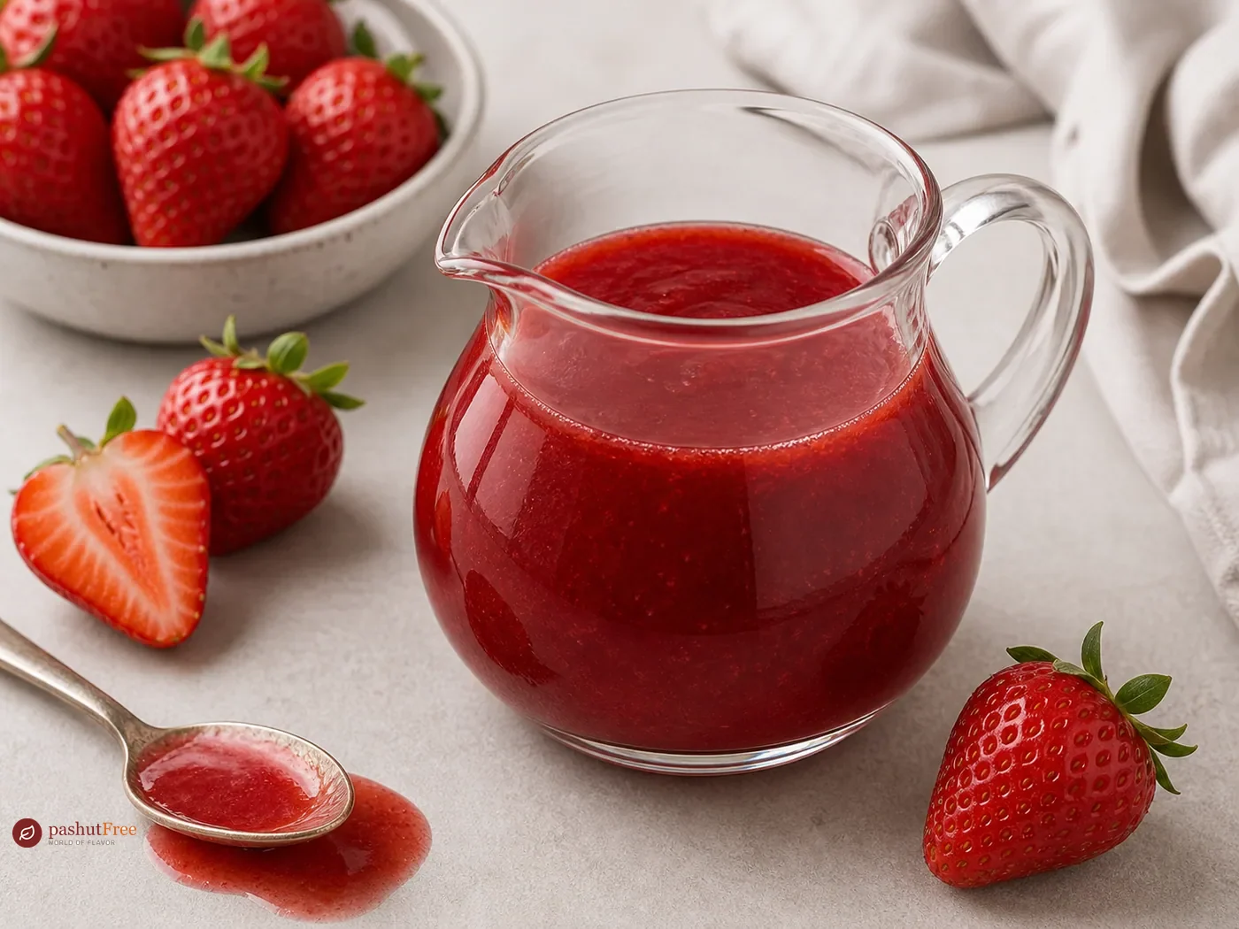 Strawberry Syrup Made at Home