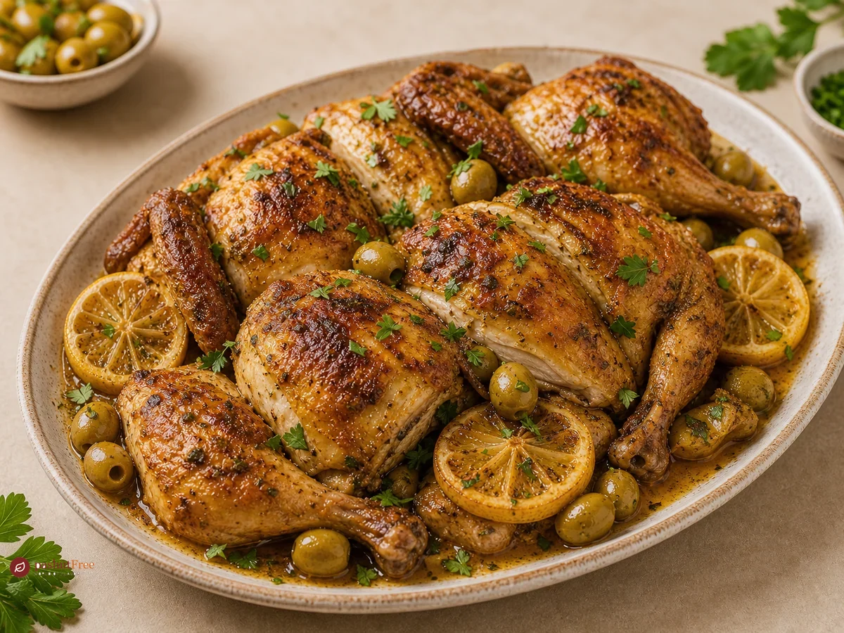 Poulet Roti a l'Algerienne (Algerian Roast Chicken)