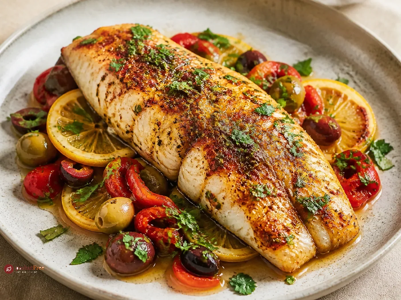 Barramundi with Moroccan spices