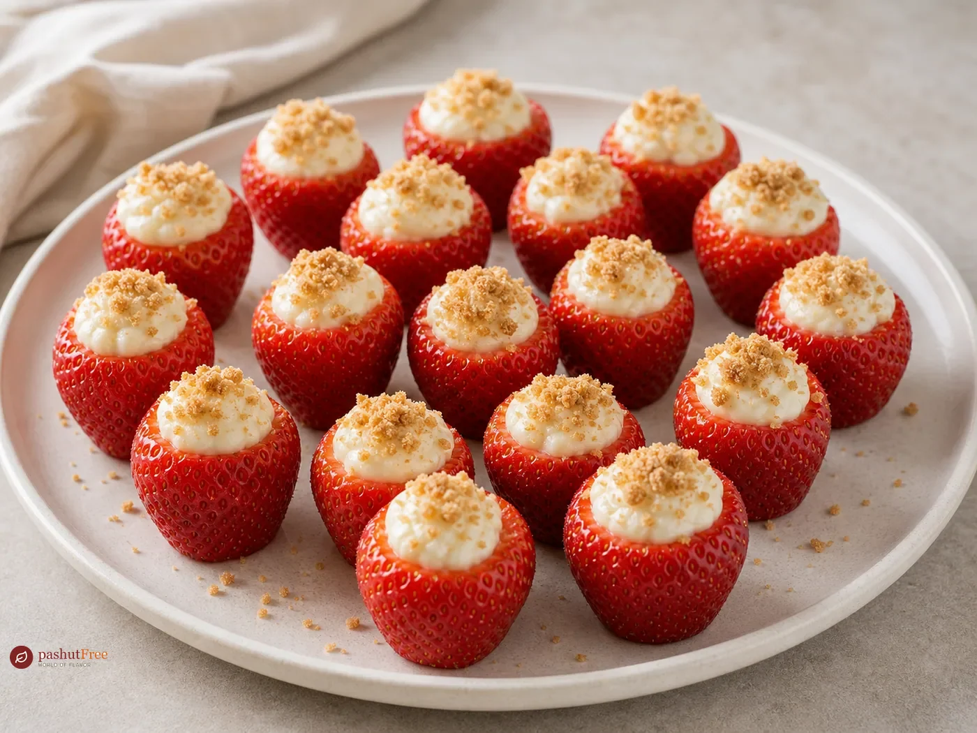 Strawberries Stuffed with Cream Cheese
