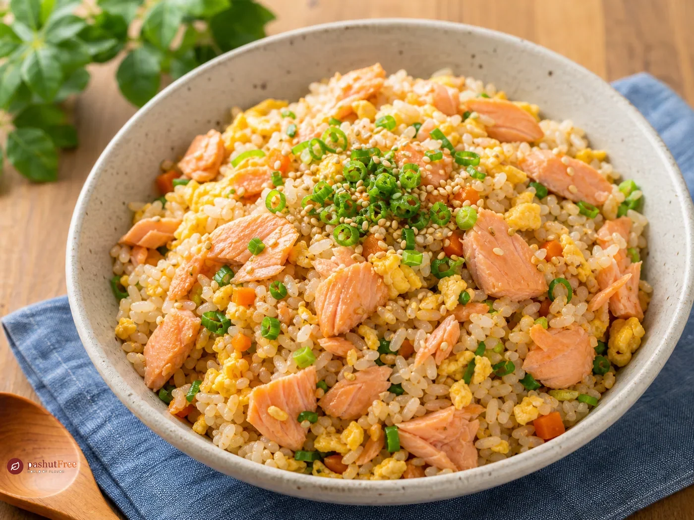 Quick Salmon Fried Rice