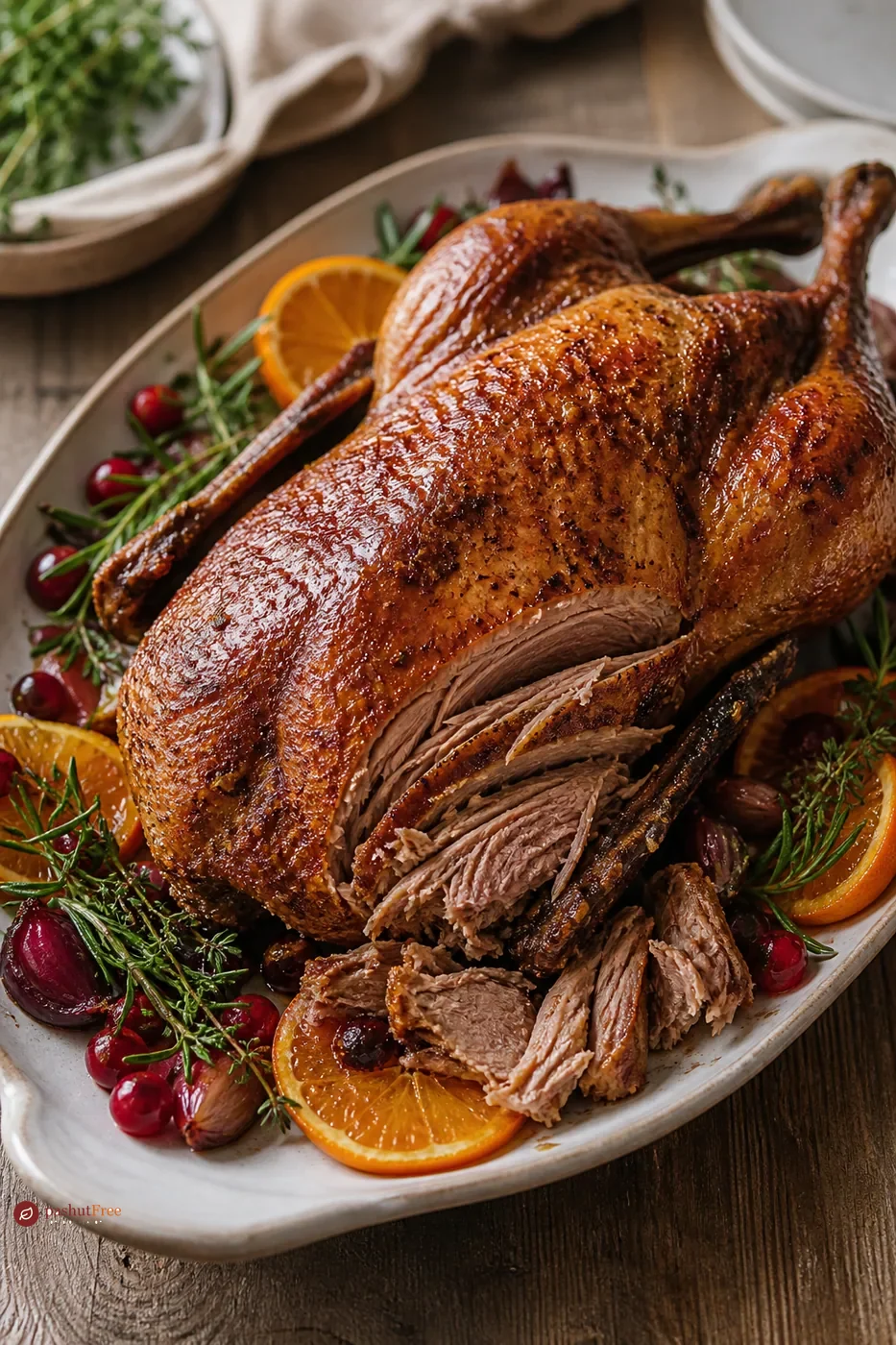 Pato Asado Lentamente para Fiestas