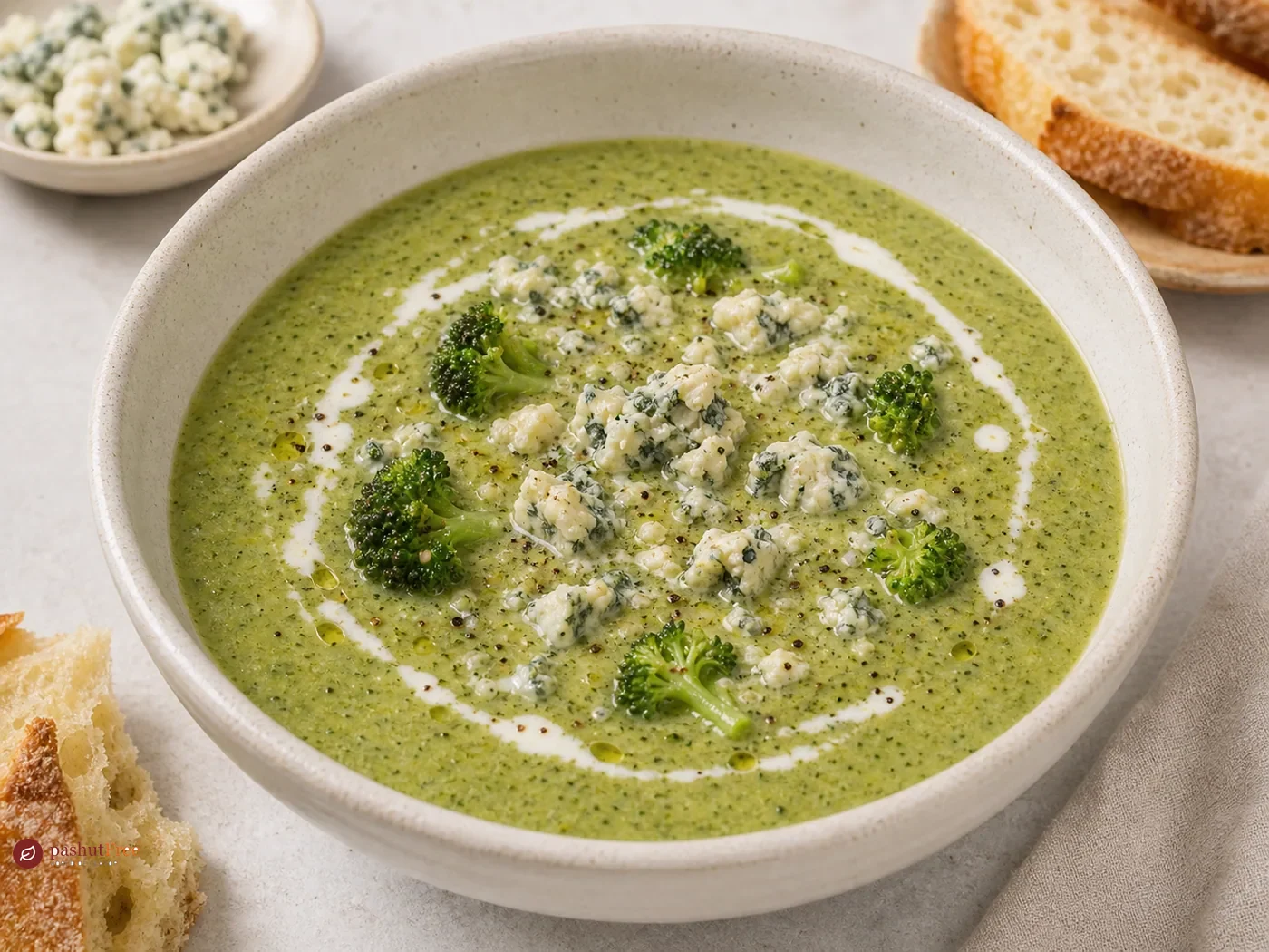 Sopa de brócoli y Stilton