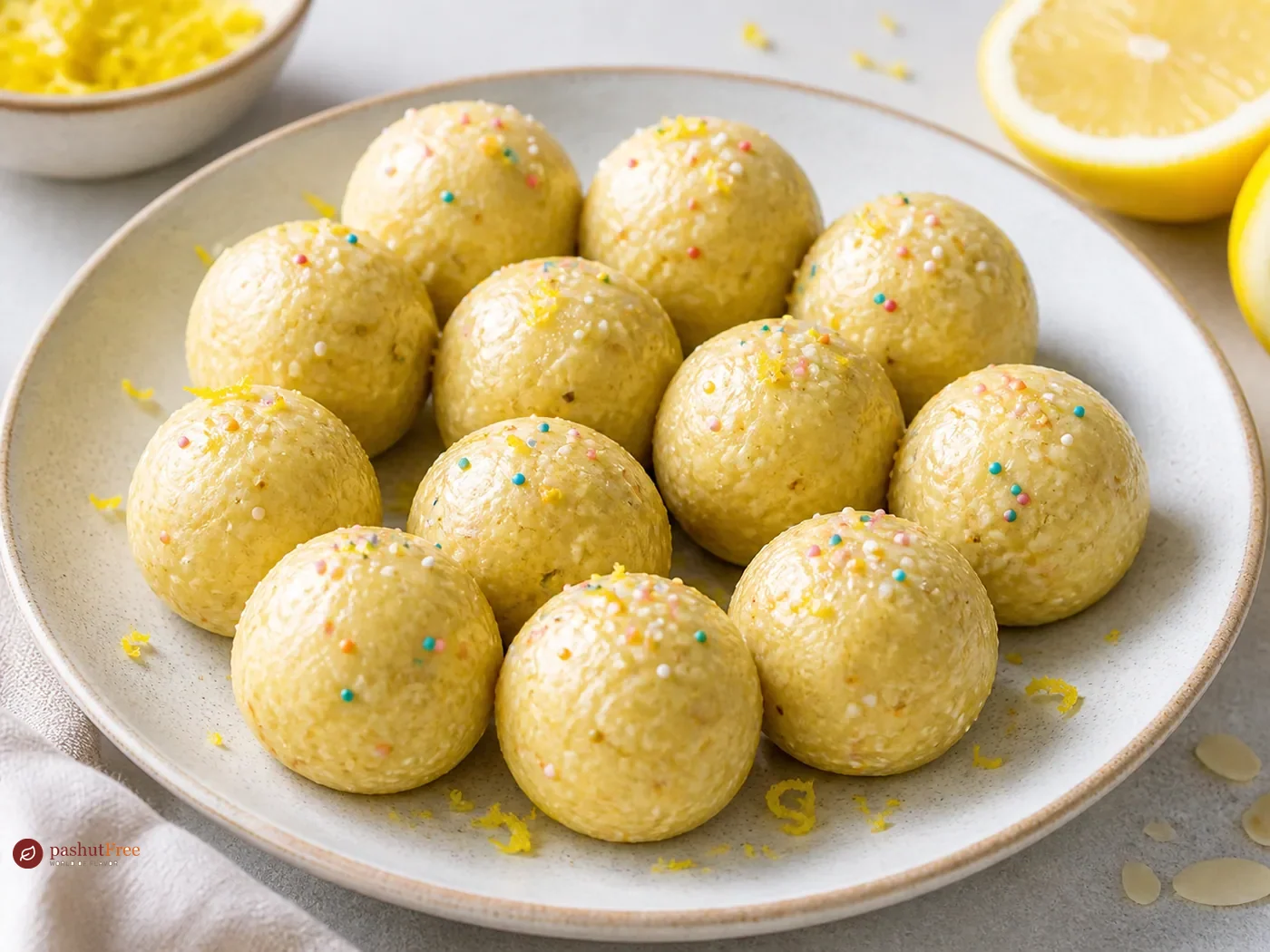Lemon and Vanilla Protein Balls