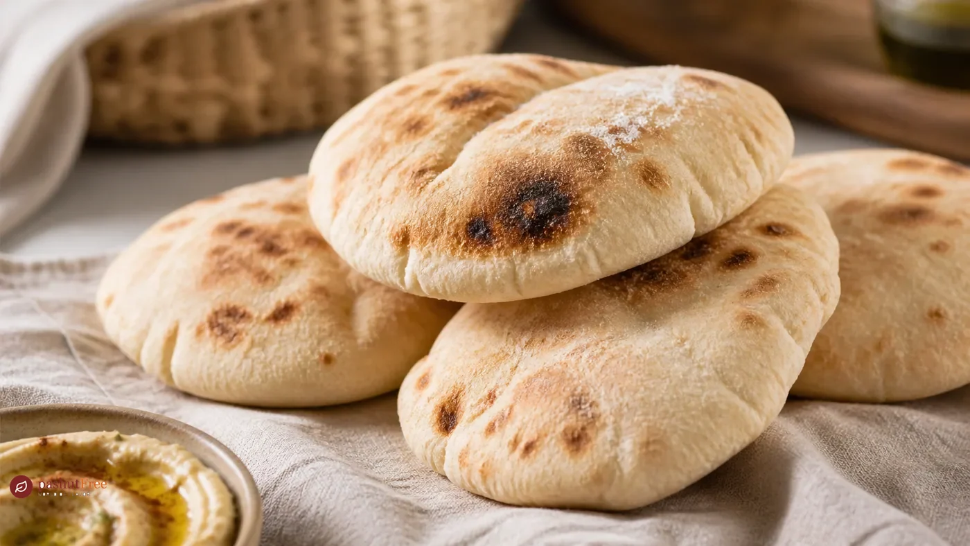 Finished homemade dish: Fluffy Gluten-Free Pita Bread