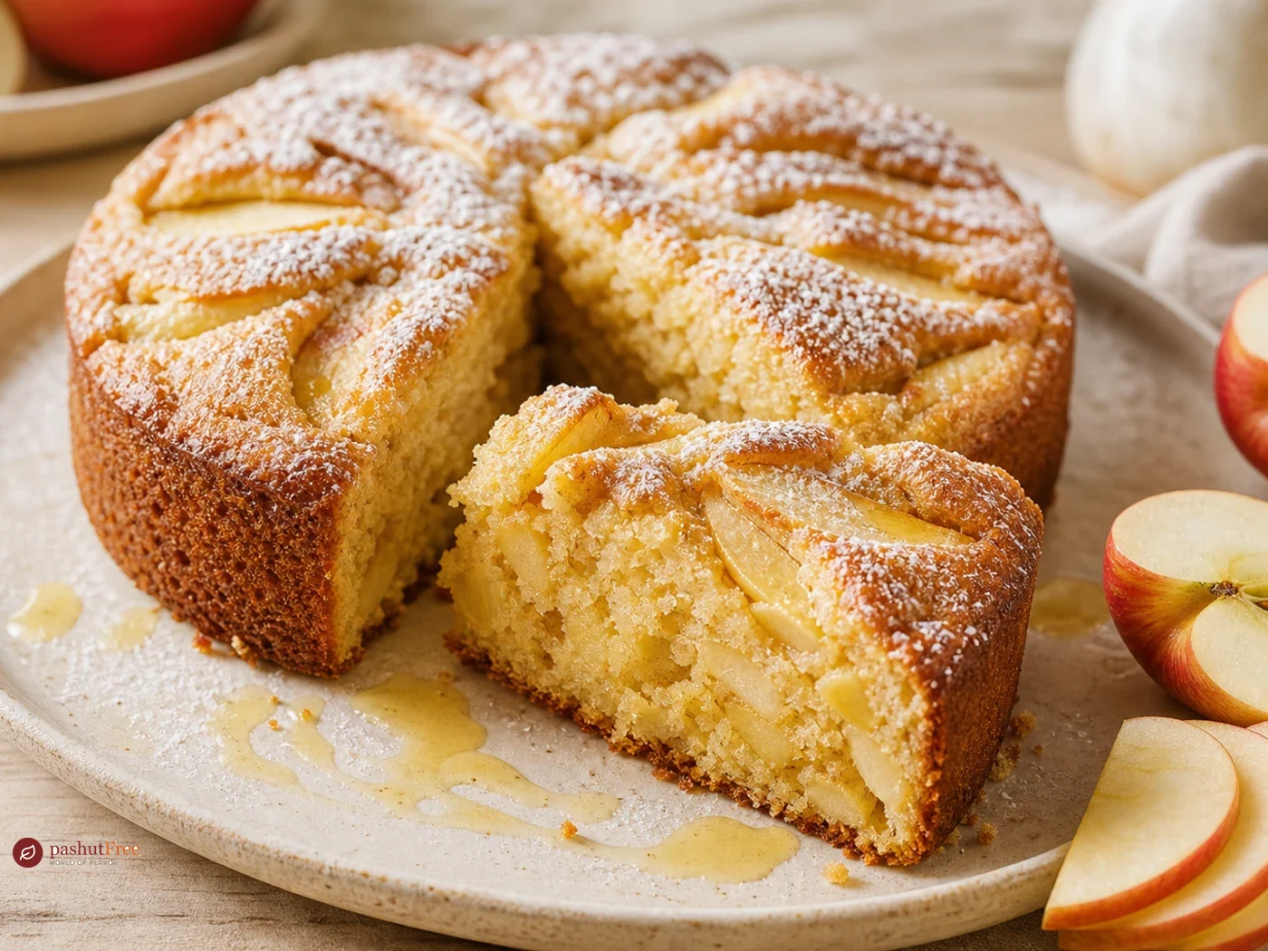 Moist Apple Olive Oil Cake