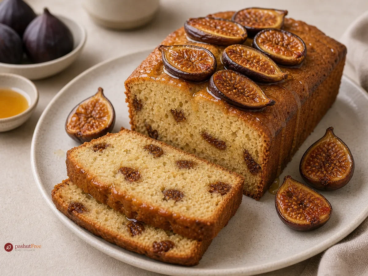 Almond Flour Loaf Cake with Honey-Roasted Figs