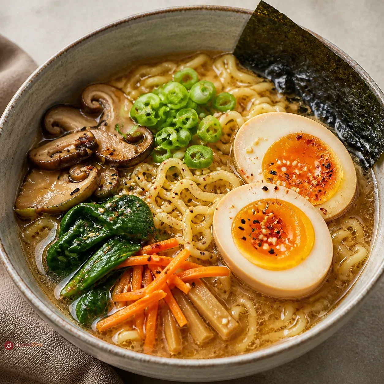 Ramen Noodles with Boiled Egg