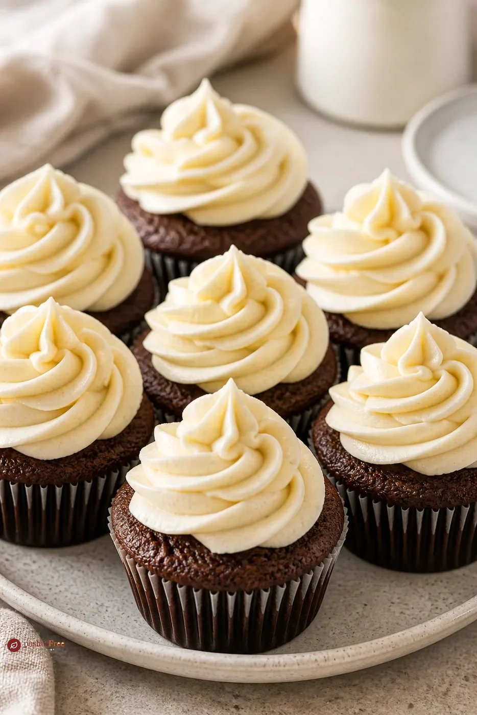 Decadent Chocolate Cupcakes with Creamy Vanilla Frosting