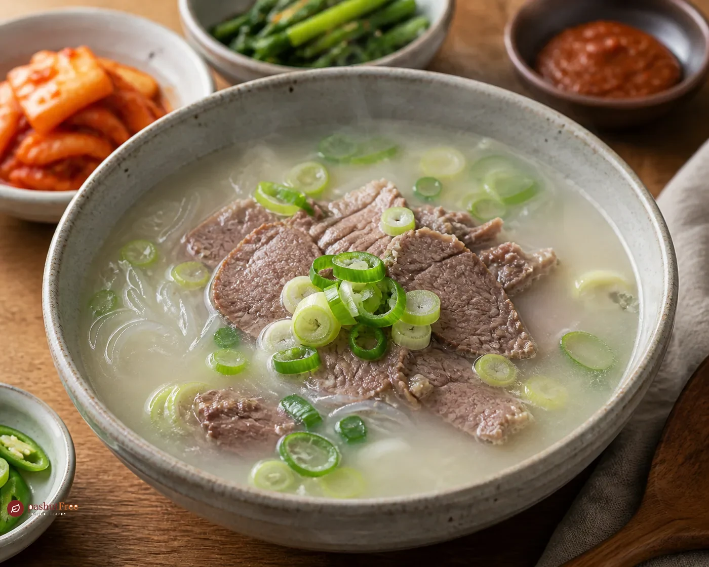 Gomtang, caldo de ternera coreano