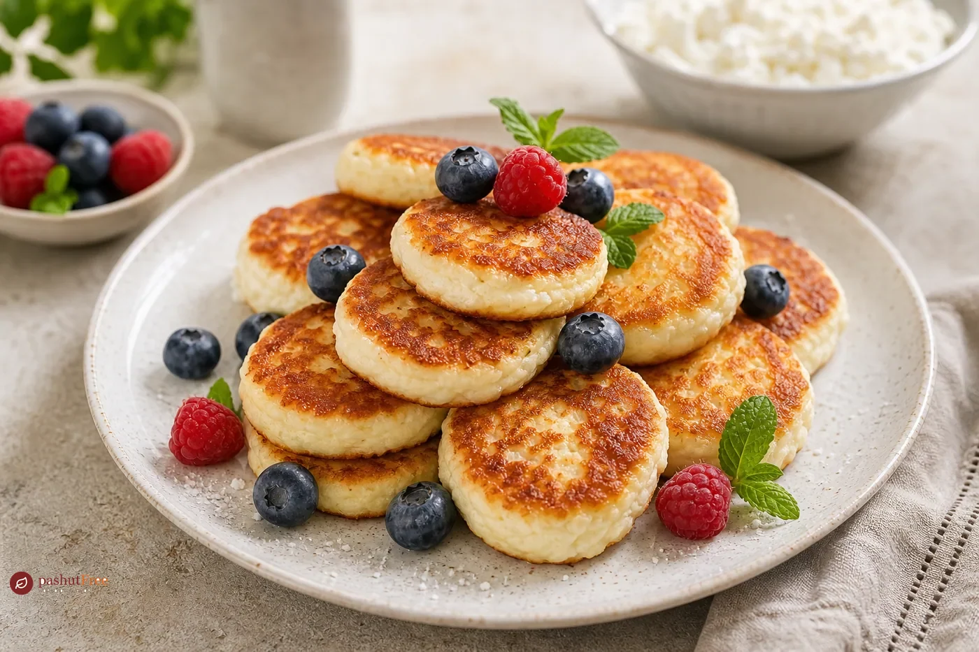 Finished homemade dish: Cottage Cheese Pancakes - Gluten-Free
