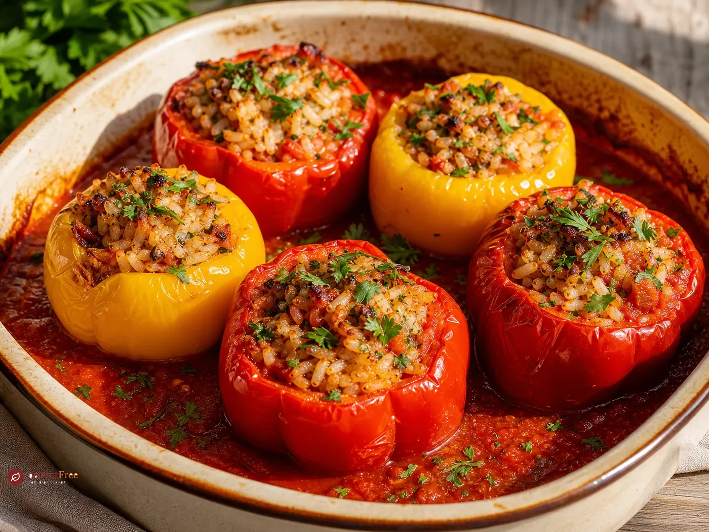 Greek Style Stuffed Peppers