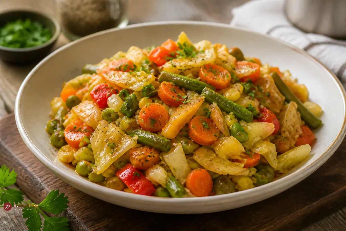 Seasoned Mixed Vegetables with Cabbage כמנה ביתית מוכנה