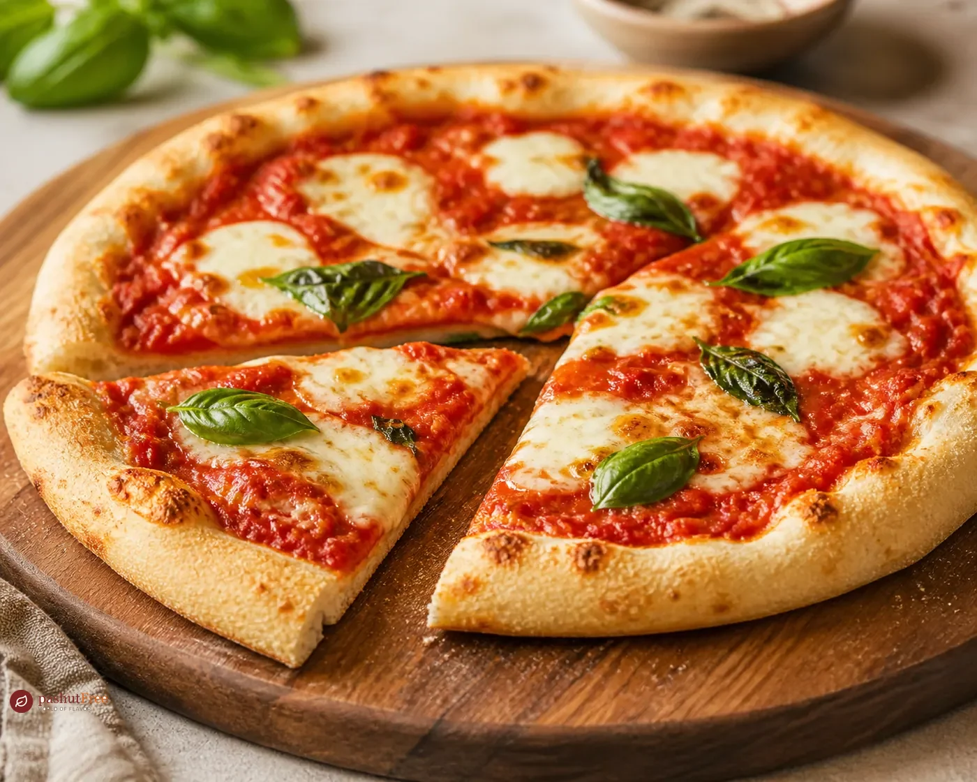 Base de pizza elástica sin gluten