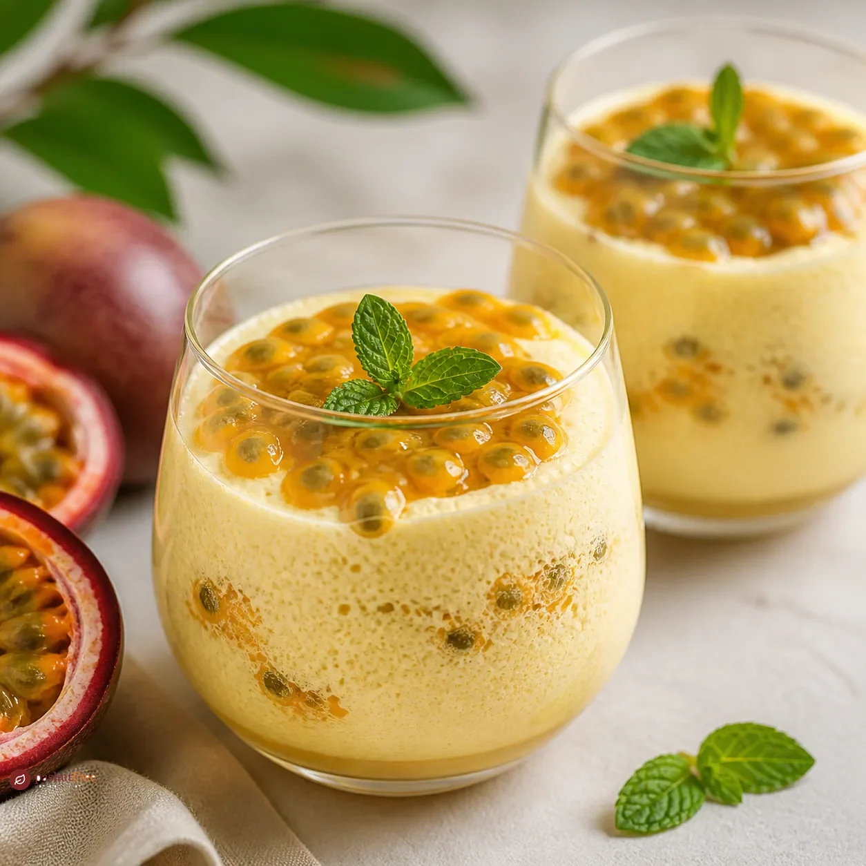 Passion fruit mousse