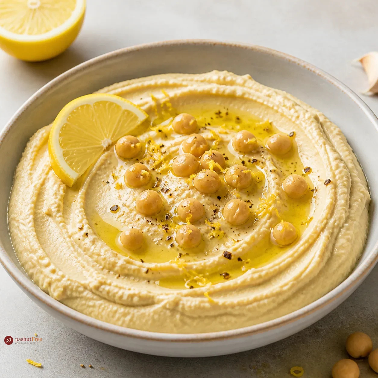 Hummus de limón refrescante