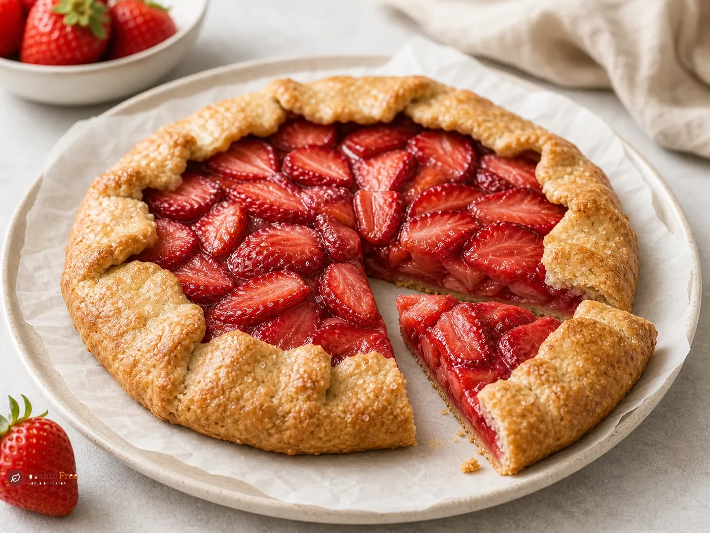 Gluten-Free Strawberry Galette