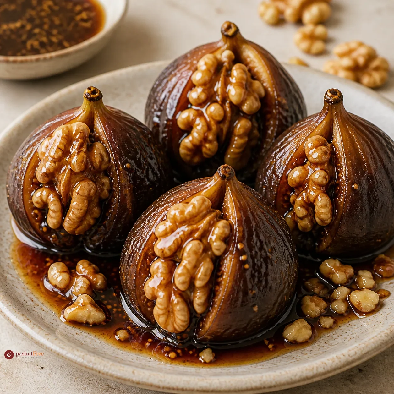 Arra të Mbushura me Fik Walnut Stuffed Figs (with Fig Syrup)