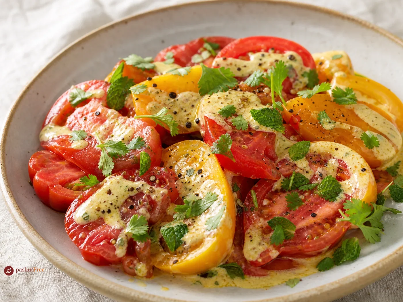 Tomates Con Yogur De Curry
